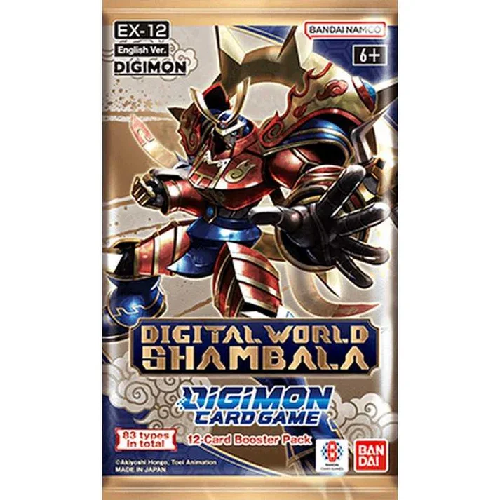 Digimon Card Game EX-12 Extra Booster Digital World Shambala English - 1 Booster